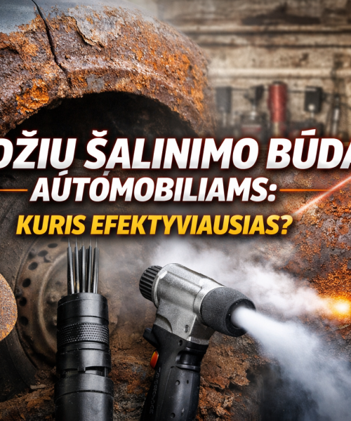 Rūdžių šalinimo būdai: kuris efektyviausias automobilio kėbului?